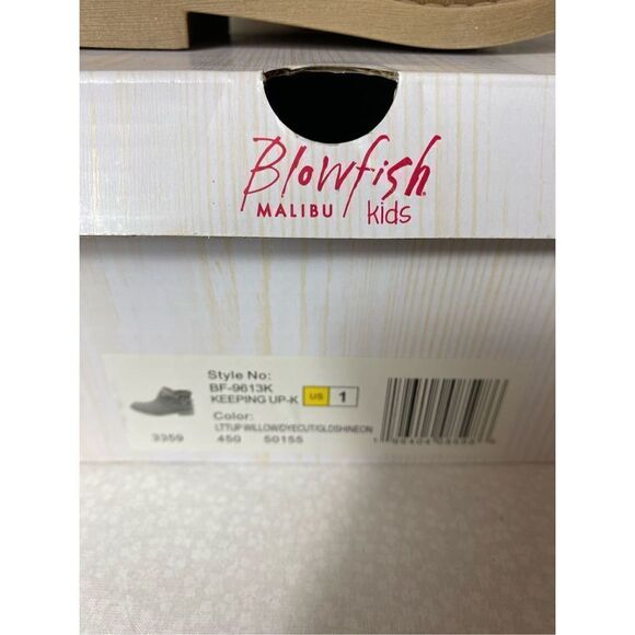 Blowfish Malibu GIRLS SIZE 1 Keeping Up-k Ankle Boot in Light Taupe Willow - Picture 7 of 13